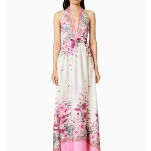 Elliatt Pink and White Floral Maxi Dress